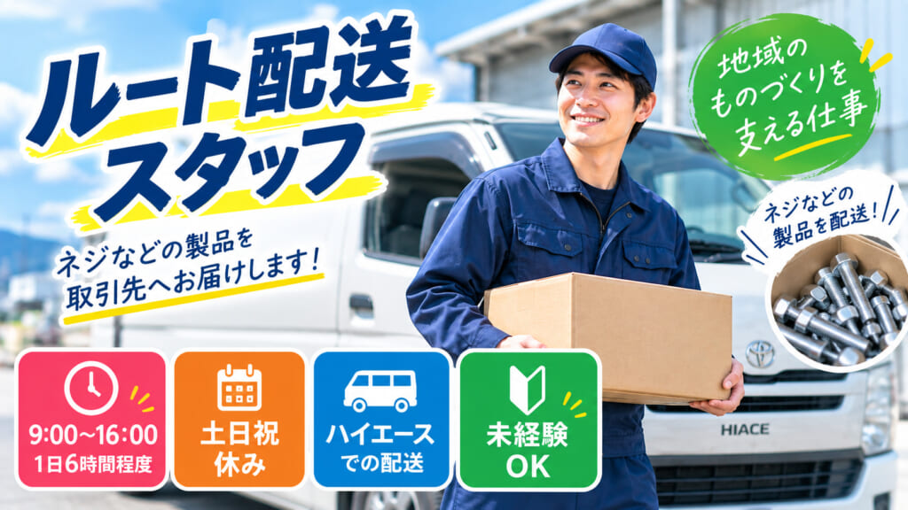配送経験が活かせる！お休み充実の職場です(^^)